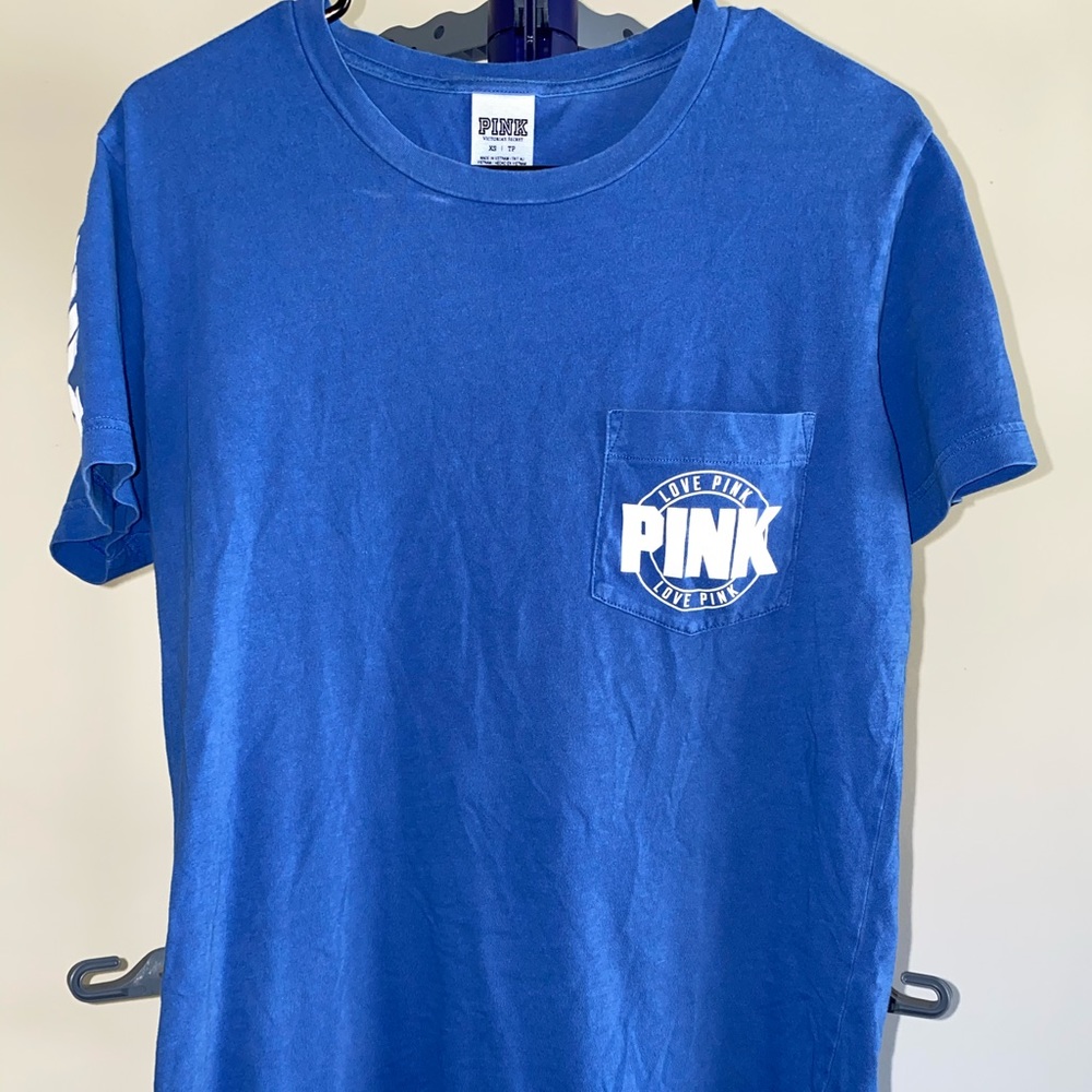 Blue Victoria’s Secret pink TShirt